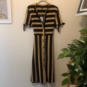 Who What Wear Striped Dress